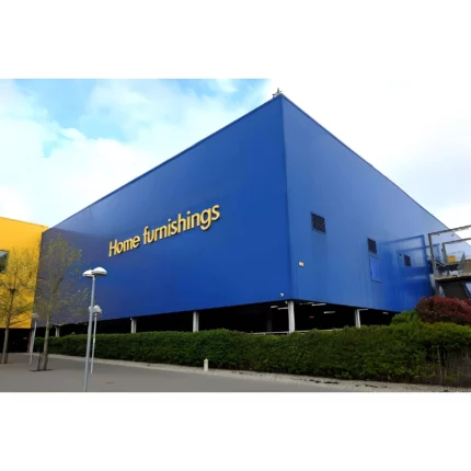 Famous Prefab Light Steel Structure Shopping Center Supermarket Commercial Building Welding Services Direct Design Manufacture