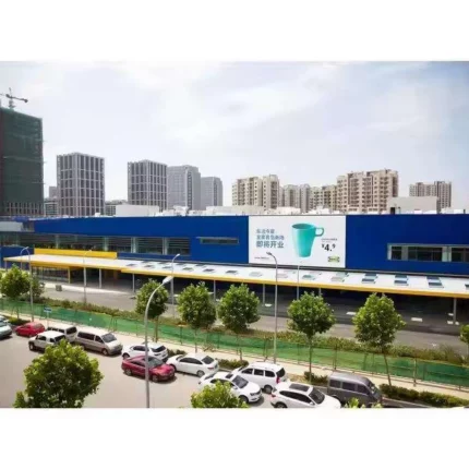 Famous Prefab Light Steel Structure Shopping Center Supermarket Commercial Building Welding Services Direct Design Manufacture