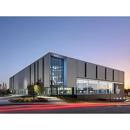 Fully Customized Light Steel Structure Frame for Commercial Buildings Supermarkets & Shopping Malls Welding Cutting Services