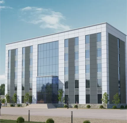Fast & Durable Welded Prefab Light Steel Frame Structure Multi Story Office Apartment Hotel Commercial Building Custom Color