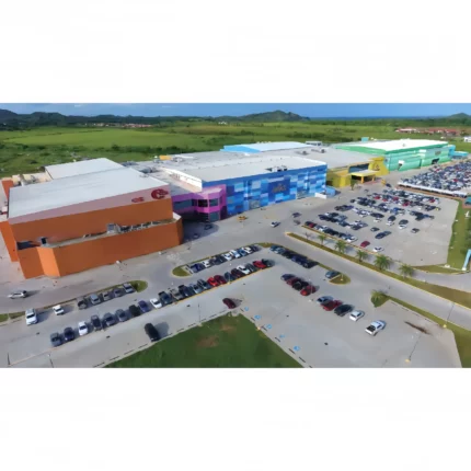Functional Light Supermarket Prefab Steel Structure Building with Welding & Cutting Services for Commercial Shopping Mall