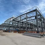 Functional Light Supermarket Prefab Steel Structure Building with Welding & Cutting Services for Commercial Shopping Mall