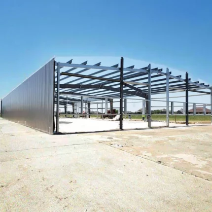 Hot Selling Prefab Steel Carport Public Steel Structure Frame Garage with Framework for Garage Storage Warehouse