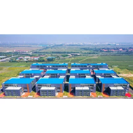 Steel Structure Prefabricated 3D Drawing Building Storage Shed Barn Industrial Workshop Warehouse Light Welding Cutting for Sale