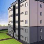 High Quality Luxury Light Steel Structure Residential House with Welding & Cutting Services