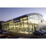 Industrial Design Large Steel Structure 4s Car Showroom Fire Water Proof Features for Warranty for Supermarkets Malls Hall Use