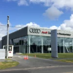 Industrial Design Large Steel Structure 4s Car Showroom Fire Water Proof Features for Warranty for Supermarkets Malls Hall Use