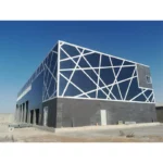 Industrial Design Large Steel Structure 4s Car Showroom Fire Water Proof Features for Warranty for Supermarkets Malls Hall Use