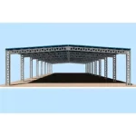 Prefabricated Light Steel Structure Truss Roof Latticed Column Warehouse Garage Built-Up Steel Column Workshop Welding Bending