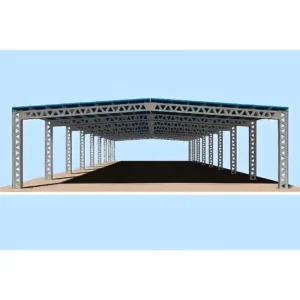 Prefabricated Light Steel Structure Truss Roof Latticed Column Warehouse Garage Built-Up Steel Column Workshop Welding Bending