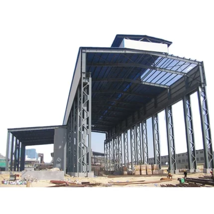 Prefabricated Light Steel Structure Truss Roof Latticed Column Warehouse Garage Built-Up Steel Column Workshop Welding Bending