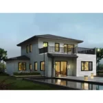 Cozy Home Sturdy Fully Prefab Steel Structure Villa Cottage Contemporary Apartment Building Tiny Folding House