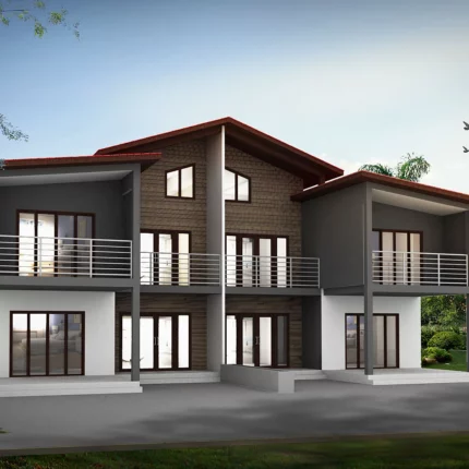 Cozy Home Sturdy Fully Prefab Steel Structure Villa Cottage Contemporary Apartment Building Tiny Folding House