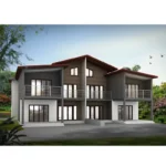 Cozy Home Sturdy Fully Prefab Steel Structure Villa Cottage Contemporary Apartment Building Tiny Folding House
