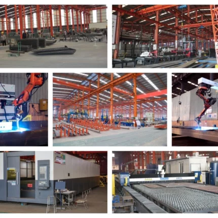 Large Span Modern Design Steel Structure Metal Warehouse Steel Frame Manufacture Prefabricated Steel Building House