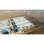Light Steel Structure Big Span Double Bay Metal Plant Steel Frame Workshop Prefab Steel Industrial Park with Solar Panel