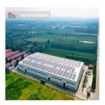 Light Steel Structure Big Span Double Bay Metal Plant Steel Frame Workshop Prefab Steel Industrial Park with Solar Panel