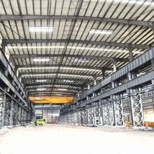 PEB Steel Structure Large Span Metal Warehouse Workshop Industrial Workshop Prefabricated Steel Factory Plants Modular Factory