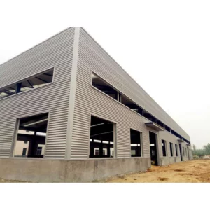 Customized Steel Shed Wide Span Industrial Steel Structure Building With Free Design Pre-engineered Workshop Building