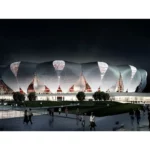Light Indoor Football Stadium Sports Court Large Span Steel Frame Prefab Soccer Center Prefabricated Steel Structure Welded