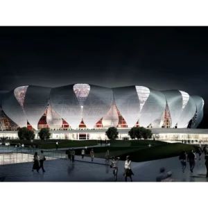 Light Indoor Football Stadium Sports Court Large Span Steel Frame Prefab Soccer Center Prefabricated Steel Structure Welded