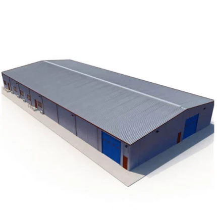 Light Prefab Steel Structure Prefabricated Warehouse Buildings Shed Factory Garage Hangar Steel Workshop Welding Cutting Bending