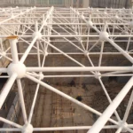 Light Weight Large Span Steel Structure Mesh Frame Steel Frame Roofing Prefabricated Workshop Warehouse Building Free Style Customized