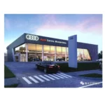 TV Factory Prefab Steel Structure Construction Warehouse Prefabricated Workshop Industrial Shed Free Design Glass Curtain Wall