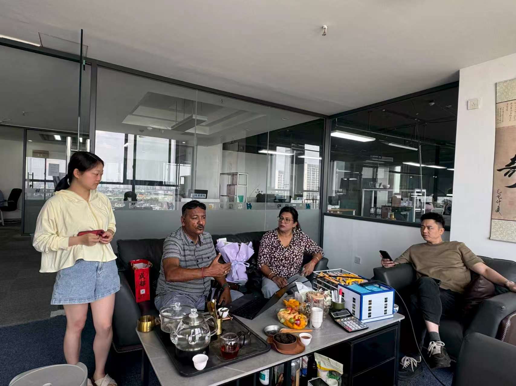 Client meeting in office