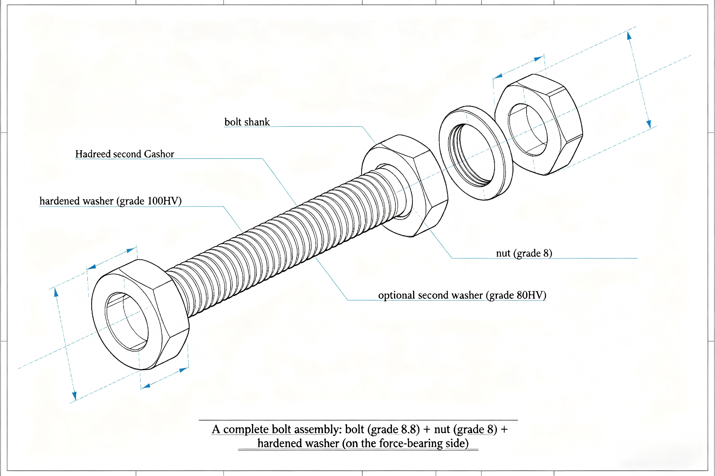 Steel structure component installation detail