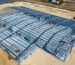 Aerial view of pre-engineered industrial steel building frame in Brazil