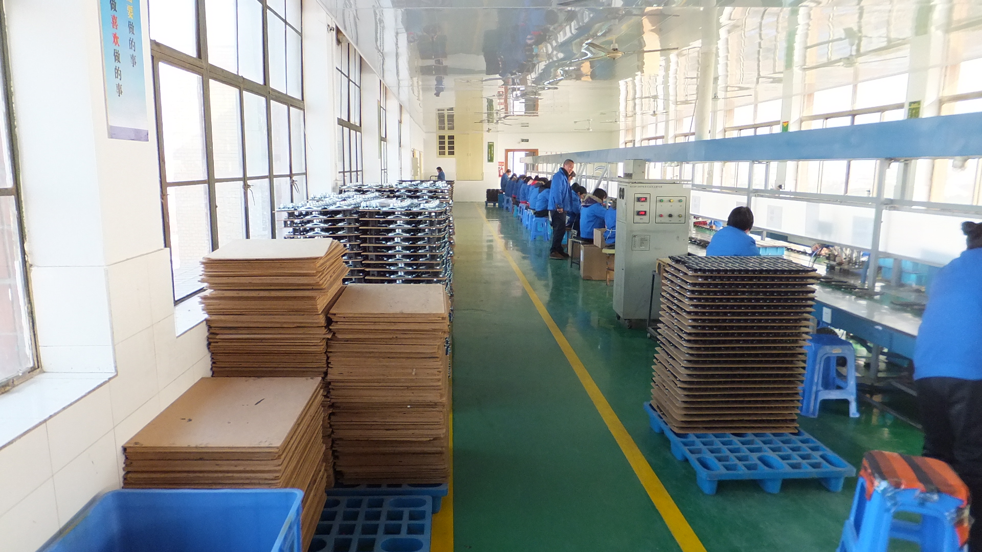 Prefab steel warehouse and workshop interior for an Ethiopia industrial project