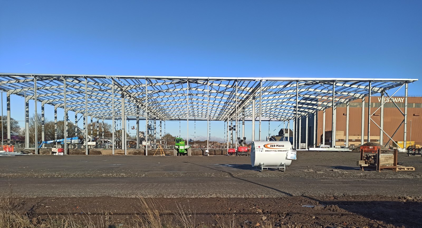 Industrial steel building warehouse construction for Nigeria projects