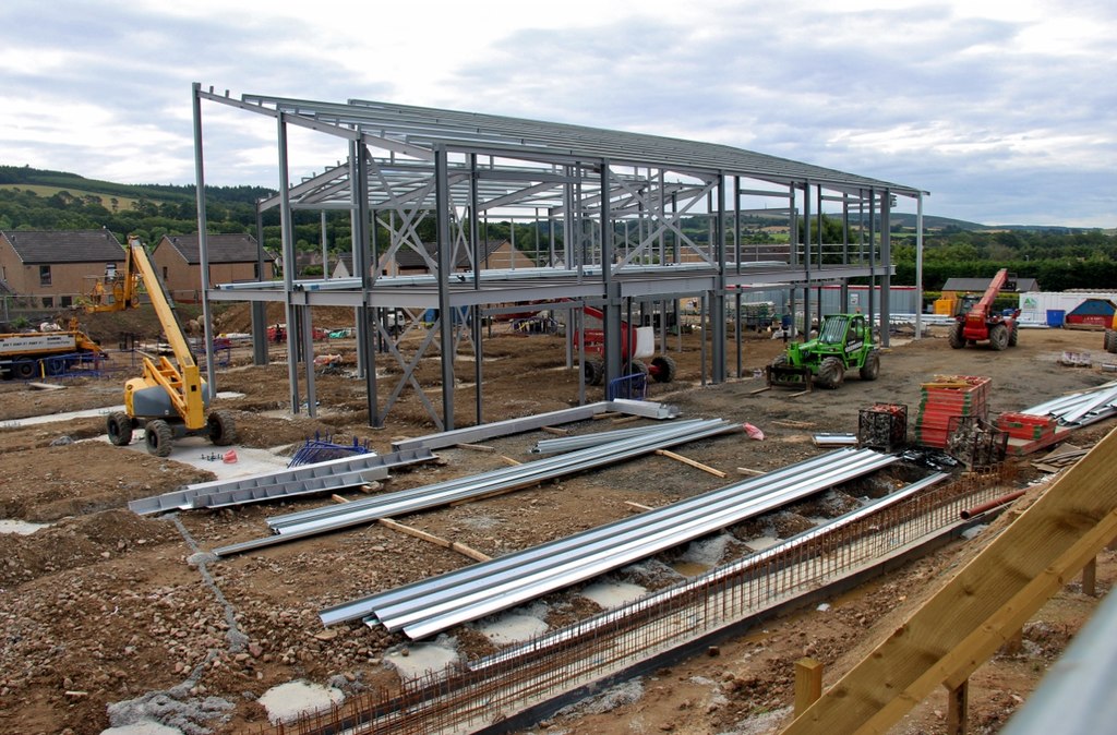 Real steel frame erection site for a Nigeria factory building steel frame project