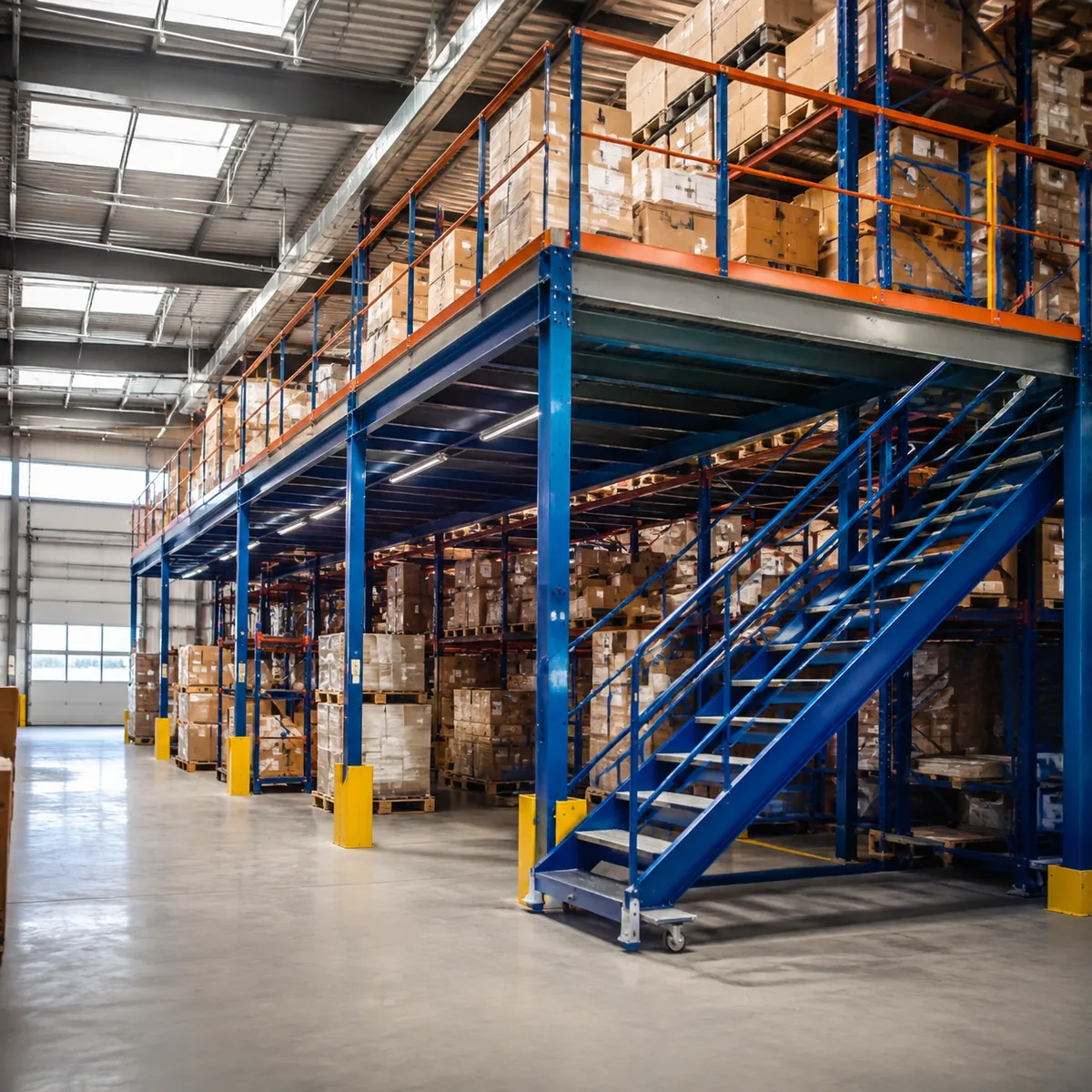illustrative image for Steel Mezzanine Floors for Warehouses: Adding Second-Level S 2
