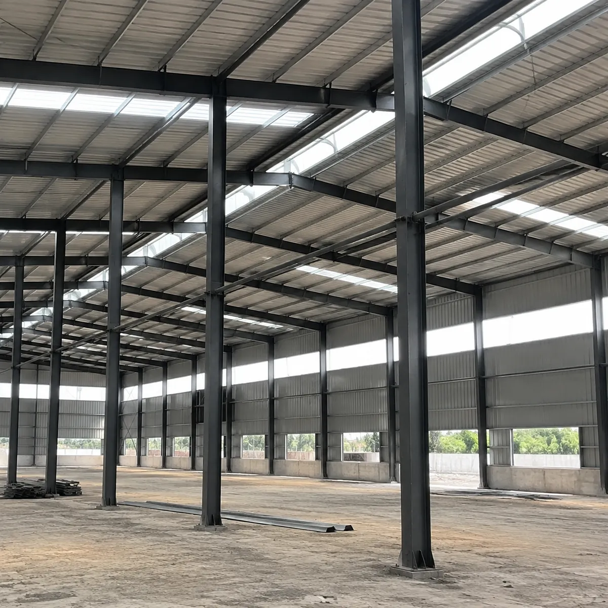 illustrative prefab steel buildings scene - varco-pruden-buildings-vs-steelstructure
