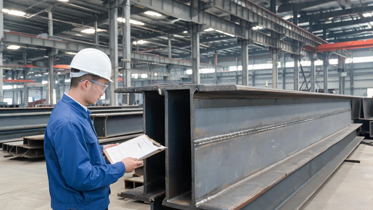 Steel building contract review and fabrication inspection