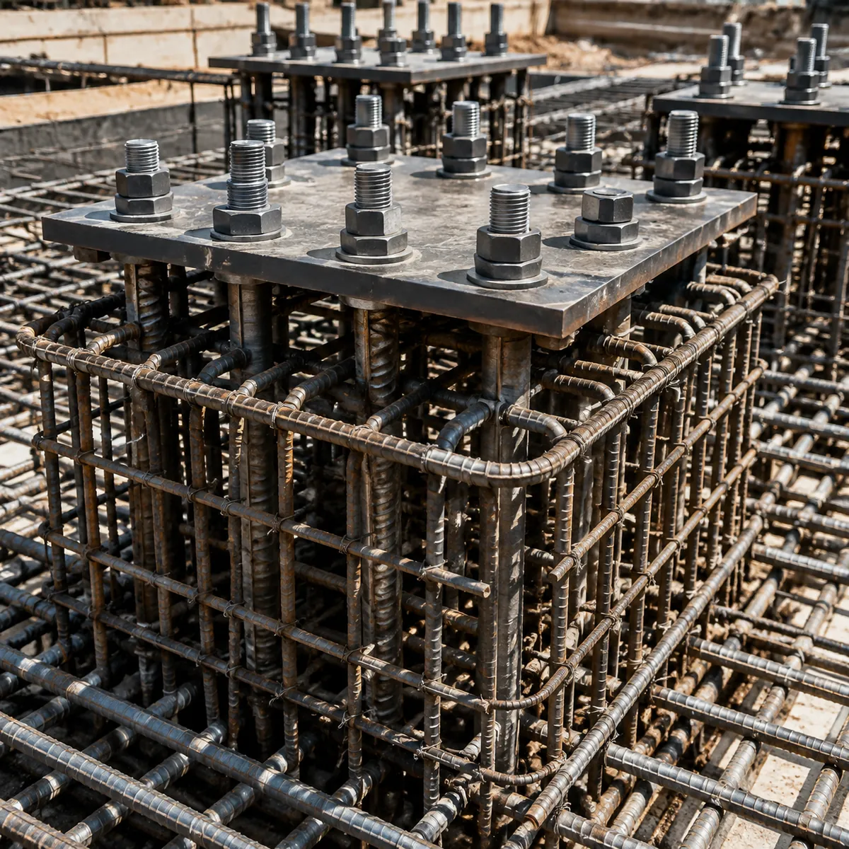 steel building foundation cost construction