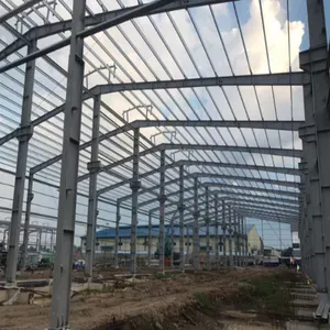 Steel structure building frame supplied for an African industrial project