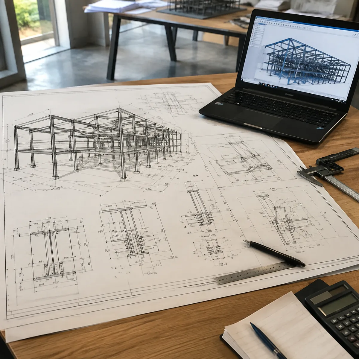 How Steel Building Customization Works: From Drawing Approval to Fabrication - illustrative