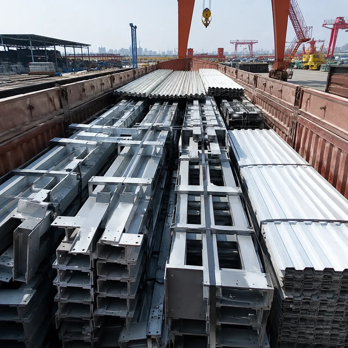 How a Steel Building Ships From a Chinese Factory: the Port-to-Port Journey - featured image